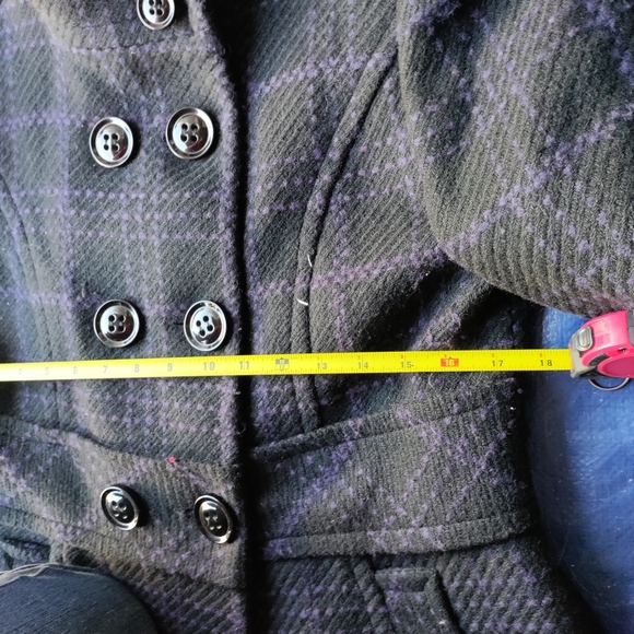 Black and Purple Plaid Jacket - Picture 4 of 5
